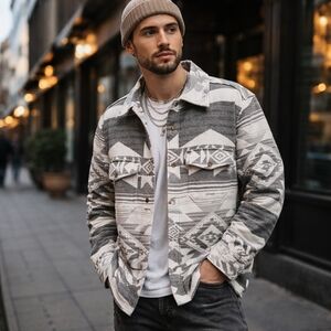 Urban Outfitters BDG 100% Cotton Aztec Pattern Jacket Shacket Button-up